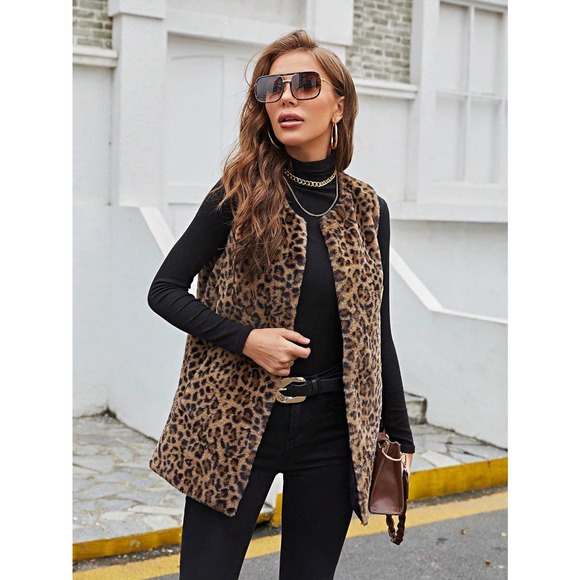 WILA Leopard Print Teddy Jacket - Picture 4 of 6